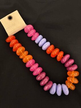 Anthropologie Chunky Rainbow Necklace